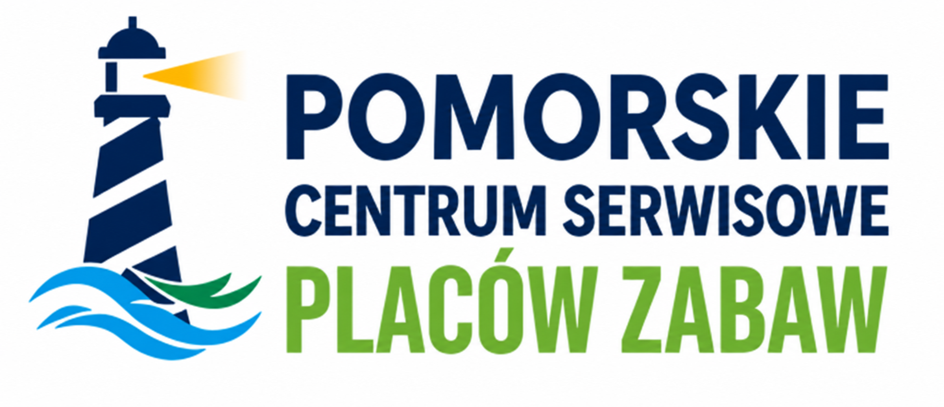 Pomorskie Centrum Serwisowe Placów Zabaw - logo z latarnią